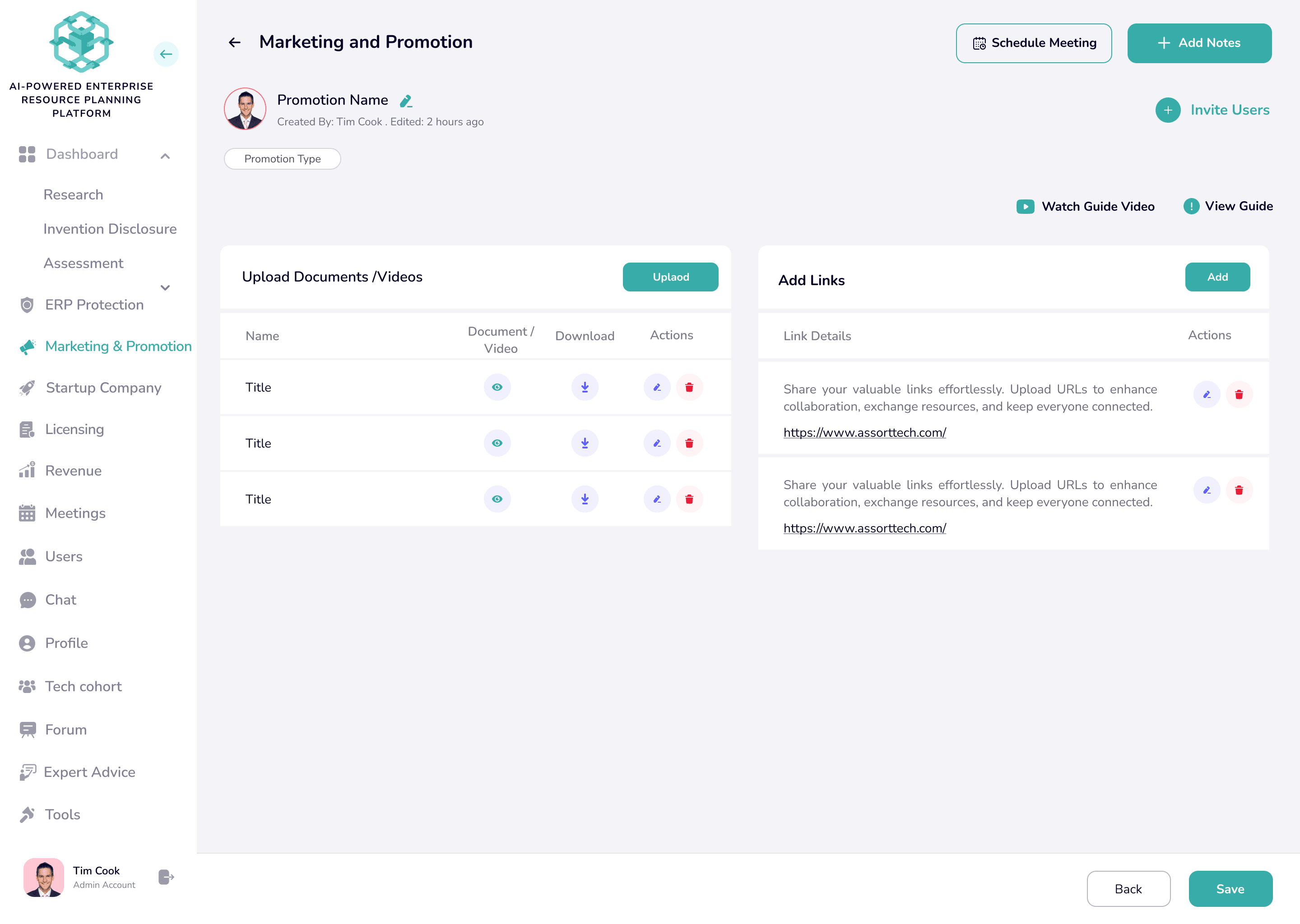 AI-Powered Enterprise Resource Planning Platform