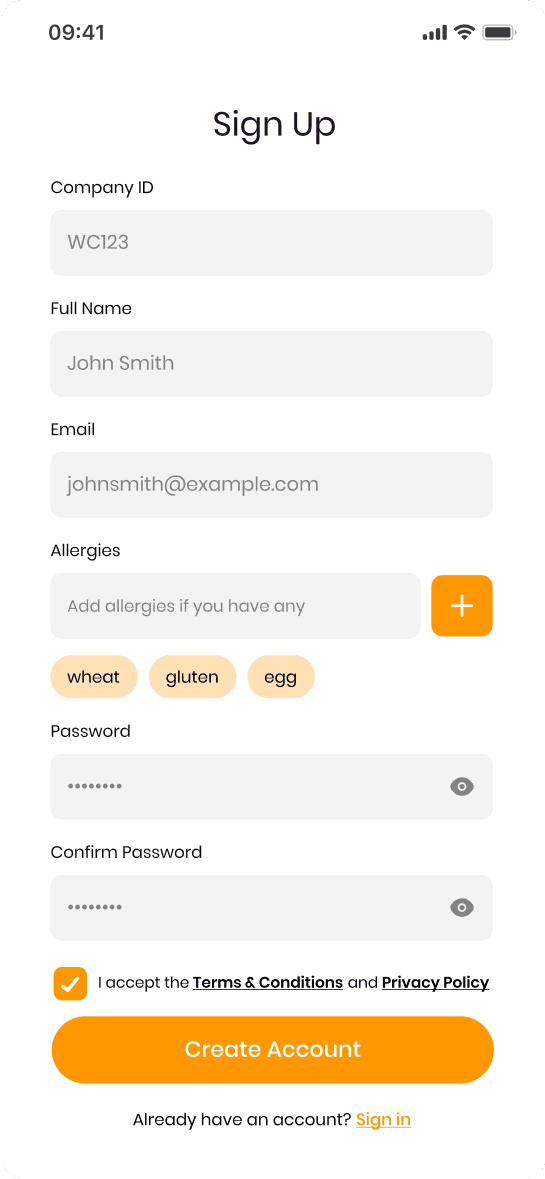Catering App