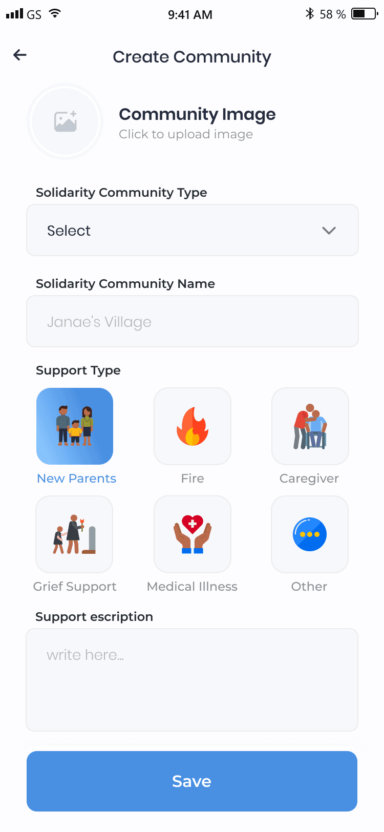 Community Helping App
