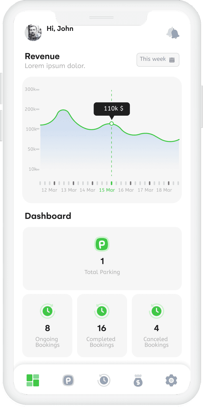 Comprehensive Parking Owner Dashboard